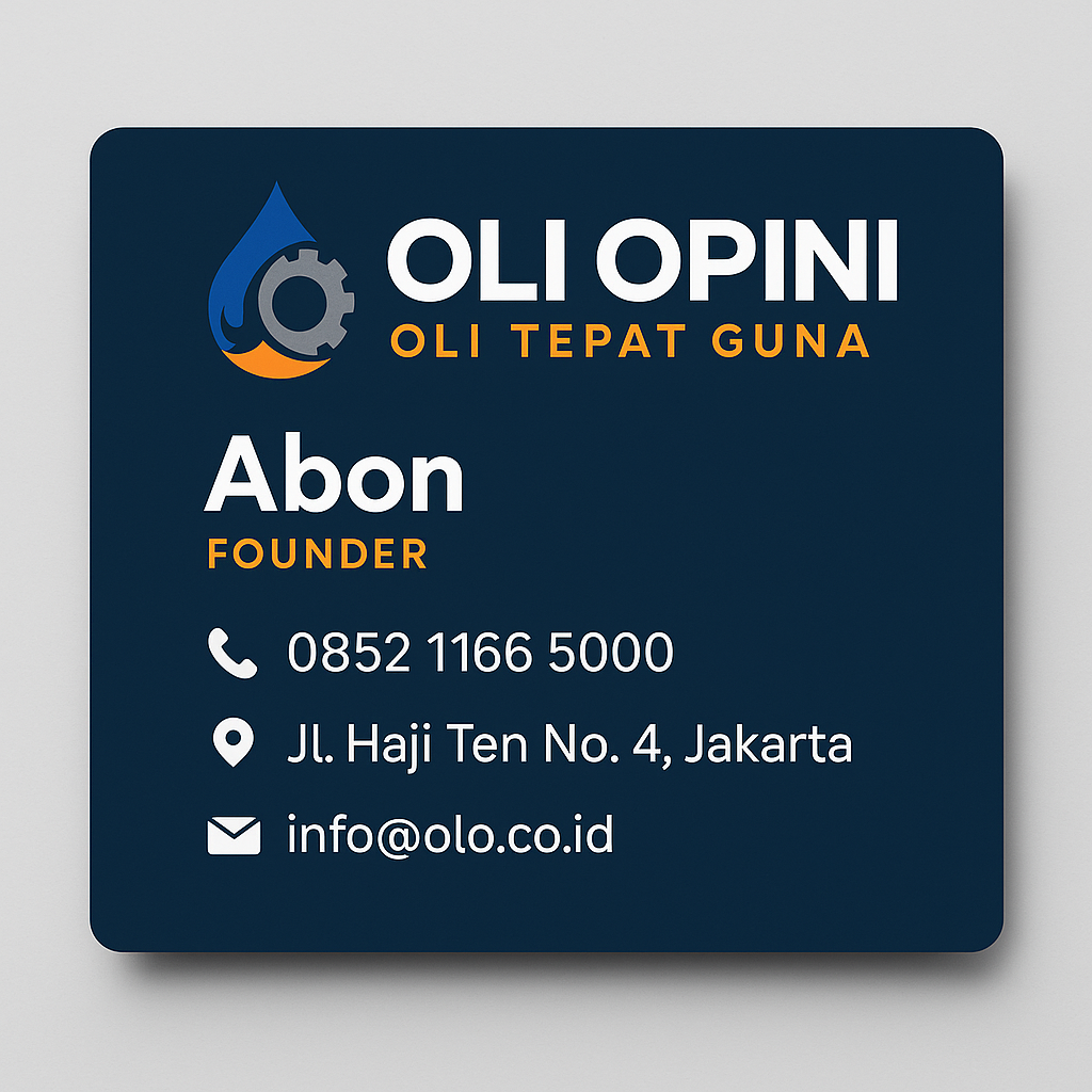Kartu nama oli opini